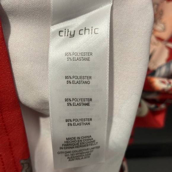 City Chic floral seduction knot dress - Picture 6 of 7